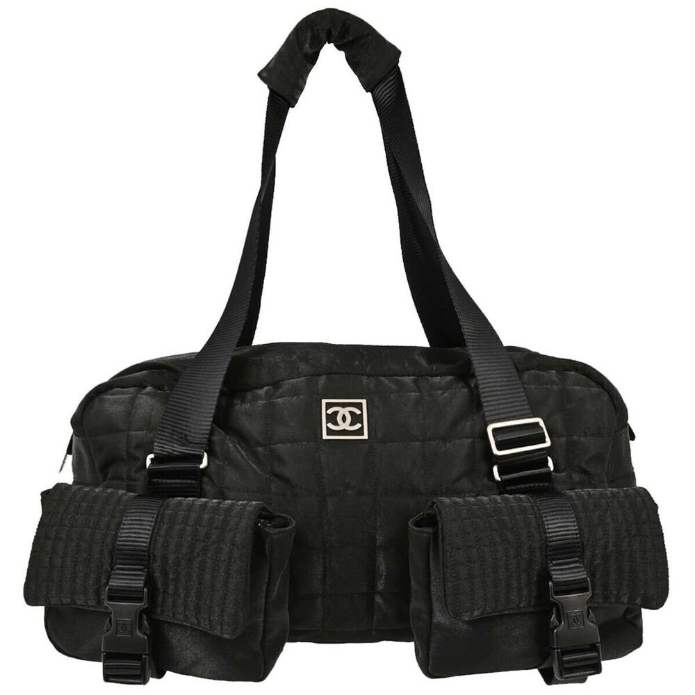 Chanel Sport Line Double Pocket Duffle Quilted Nylon Large